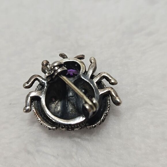 Vintage Sterling Silver Ladybug Brooch - Picture 3 of 6